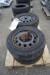 4 stk dæk med fælge til suzuki swift stålfælge 185/60/15
