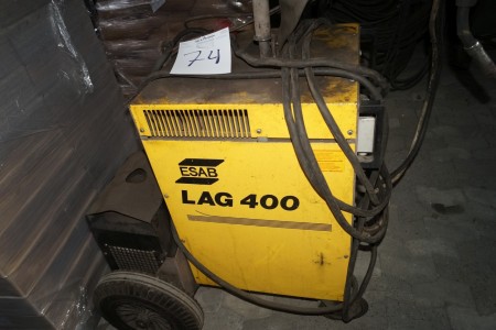 Esab Team 400 co2 welding with feed