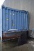 20 fods skibs Container: Ca. 610x260x254 cm. til væske