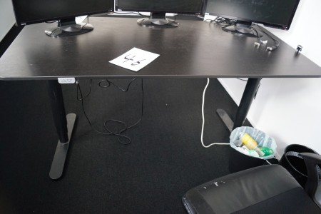 El hæve/sænke bord med kontor stol 160x80 cm afprøvet ok