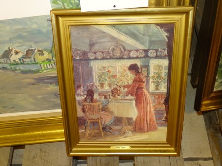 Kunstmaleri. Laurits Tuxen. Ca.  40x32 cm. ( måske tryk )
