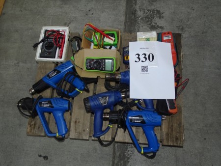 Various heat pistols, test equipment, etc.