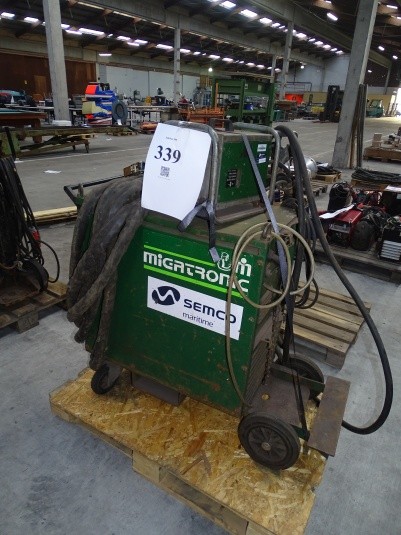 Migatronic-welder. KME 550. With wire box. Without handle