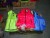 15 pcs. vests green size L, 30 pcs. vest red size L, 15 pcs. vests blue size L