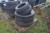 Large party tire truck tires and passenger car tires
