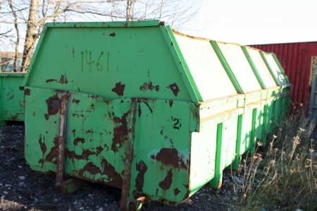 Affaldscontainer, åben i top