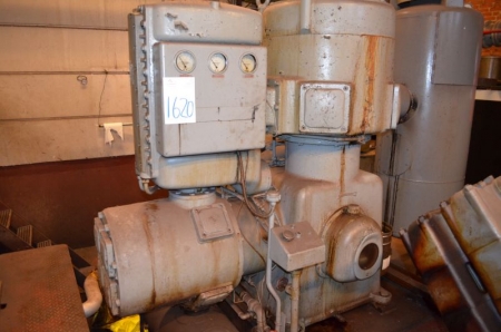 Atlas-Copco Stationary air compressor with 176Kw motor and exhaust