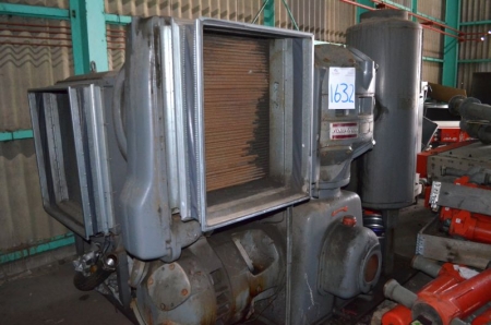 Atlas-Copco Type ET 5E Stationary air compressor with 200Kw motor 2-aftercoolers,exhaust and steel bedplate (Please Note: the motor is dismantled from compressor)