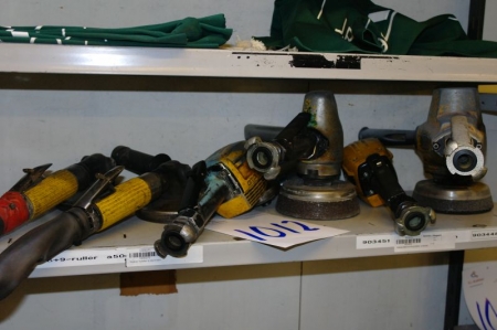 (4) air die grinders + (2) air corrotion tools