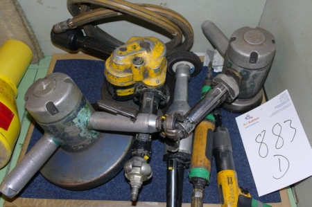 (2) air angle grinders + (2) air die grinders + (1) air drill + (1) air cup grinder