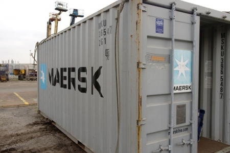 Container, 20 feet. Contents: mattresses and beds, duvets, etc.