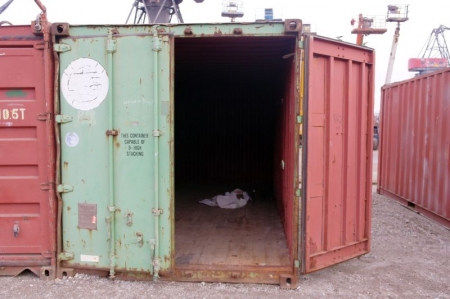 Container, 20 fod. Træbund. Årg. 1988