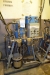 Wiwa Luft-drevet 3-udtag maling blande pumpe med målere, betjeningspanel og ventiler.År 1997