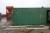 40 fods container uden bund med dør i begge sider + indhold: Ruvac Støvsuger + varmeblæsere 9 kW + værktøjsskab