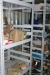Container, 20 feet. Light. Shelving Structure. Contents: welding cables, compressed air hoses, tool boxes, etc.