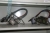 Værktøjsskab med indhold: (5) skæregrise, Kike Sanso Kogyo IK-72T + luftslanger på skab, ubrugte