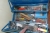 Miscellaneous in benches + (3) tool boxes with content and tool cabinet with content