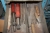 Pillar Drill, Empero 32 with vise + steel cabinet with tool søjleboremaskine + 25 L abrasive fluid