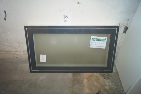Rational window with frosted glass 85x65 cm approx