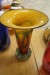 Hand-blown glass art. Vase. Diameter: approx. 27 cm. Height: approx. 34 cm.