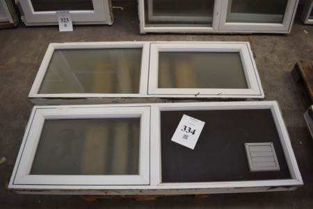 Two windows. 167x57 cm. per. PCS.