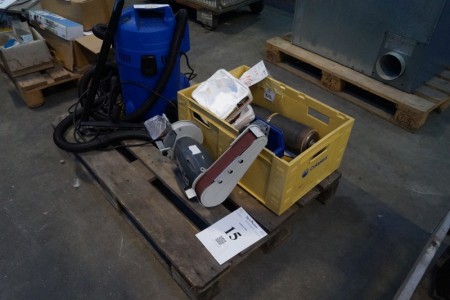 Plaster + box with valve motor and various electrical and spare parts