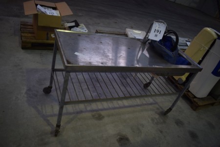 Steel trolley with sink