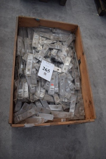 Large lot of fittings for door handles