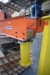Crane. Ergolift. Works fine. Max load: 150 kg. Type: MA150SE. Range: Approx. 4.60 meters. Height with column: 2.03 meters.
