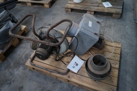 Various extraction parts