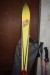 2 pairs of skis. Length: 190 and 175 cm. + ski boots. Str. 45 2/3 and ski poles