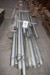 Lot assorted downpipes and gutters - zinc. The majority is 3 meters long.
