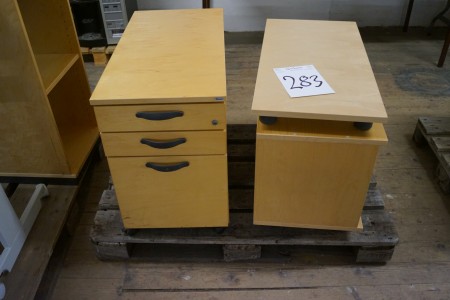 Drawer section 3 drawers 62x80x40 cm + rack 56x80x40 cm