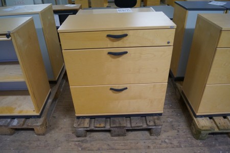 Drawer cabinet with 3 drawers 85x80x40 cm and a rack 80x79x34 cm