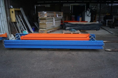 Pallet rack 4 gables 400x110 cm, 13 bars L270 cm.