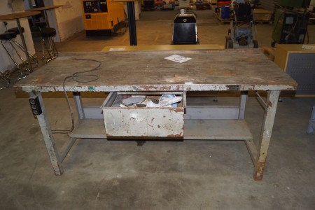 Work table with drawer 90x200 80 cm.