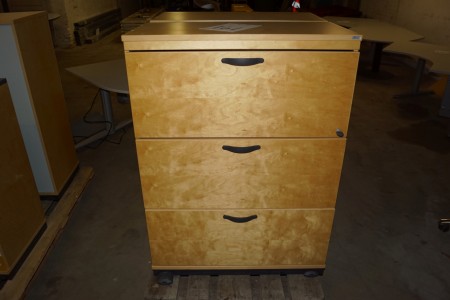 2 cabinets with 3 drawers 109x80x40 cm