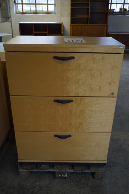Cabinet with 3 drawers 108x80x40 cm + rack with shelf 82x80x40xcm