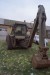 HYDREMA 806 backhoe with 4/1 front bucket, year 1990 hours according to hour count 1672.