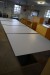 4 Stück Tische mit Stahlfuß 129x100x74 cm