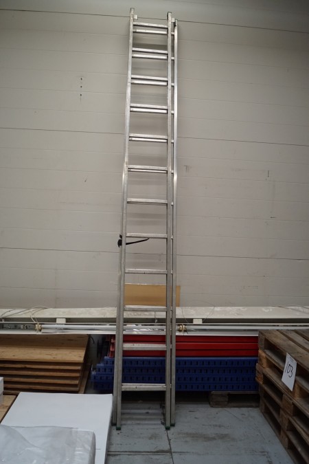 Alu shooting ladder 6.9 m + ceiling luminaire
