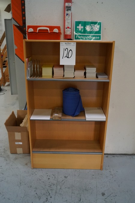 Bookcase with content
