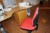 Raising / lowering table 160x100 cm + chair + drawer table + 2 shelves, without contents on board