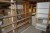 16 pcs shelving, steel / wood + 6 pcs filing cabinets with 4 drawers + 1 filing cabinet with 3 drawers