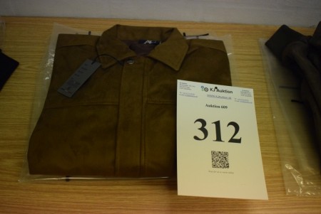 Brown AC suede jacket size L.