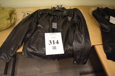 Black AC leather jacket size XL.