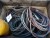 Lot of oxygen and gas hoses + gas bottle.