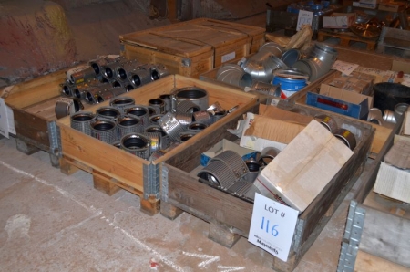 (3) Pallets of various sizes of pipe fittings