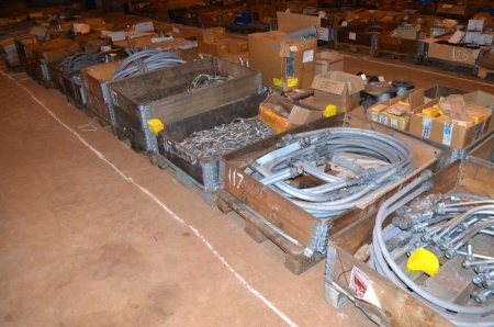 (11) Pallets of various sizes of pipe fittings and hangers