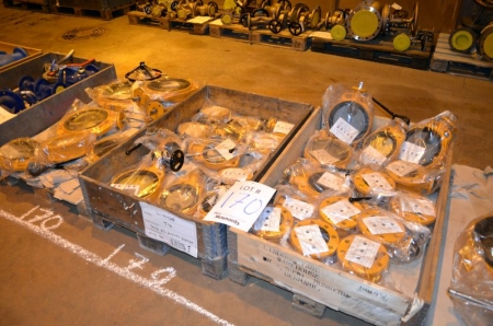 (3) Pallets of various butterfly valves